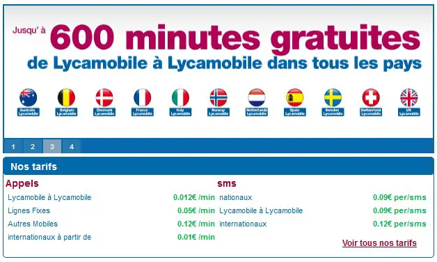 lycamobile carte rechargeables